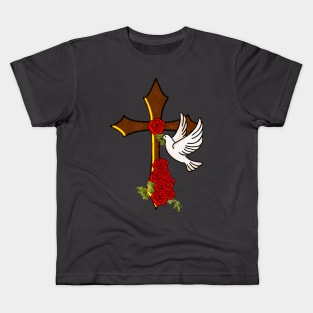 Roses and Dove Kids T-Shirt